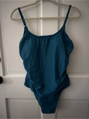 Kona Sol Teal and Cream Swimsuit